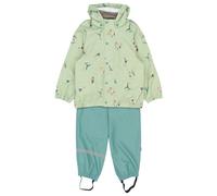 Mikk-Line - Kid's PU Rain Set AOP - Tuta outdoor 152 verde