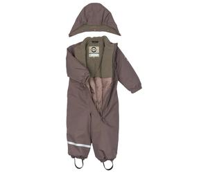 Mikk-Line - Kid's Snow Suit Solid - Tuta outdoor 128 marrone/grigio