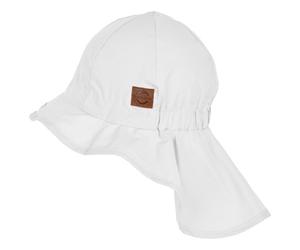 Mikk-Line - Kid's Summerhat Long Neck Solid - Cappellino 53 cm - 4-6 Years bianco