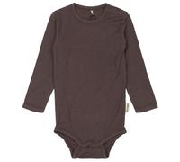 Mikk-Line - Kid's Wool/Bamboo L/S Body - Intimo lana merinos 68 marrone