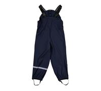 Mikk-line Pantaloni da pioggia per bambini, impermeabili e antivento, ideali per la pioggia e la fanga, per bambini con spalline regolabili, Blu notte, 86