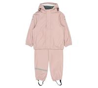 Mikk-line Set da Pioggia in Due Pezzi con Spalline | Certificato Oeko-TEX Standard 100 | 100% Materiale PU Riciclato | Per Ragazzi e Ragazze | Pantaloni e Giacca da Pioggia | Dettagli Riflettenti