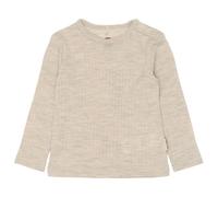 Mikk-Line - Small Kid's Merino Wool L/S Top - Maglia a manica lunga merino 98 beige