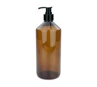 mikken 1 dispenser di sapone da 1000 ml in plastica marrone per uso alimentare, con etichetta