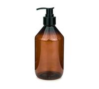 mikken 1 dispenser di sapone da 250 ml, in plastica marrone, per uso alimentare, con etichetta