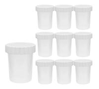 mikken 10 contenitori piccoli da 50 ml, in plastica, con tappo a vite, per alimenti, senza BPA