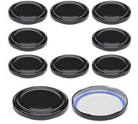 mikken 10 coperchi Twist Off per barattoli da 8,5 cm TO 82 Blueseal - senza BPA/PVC colore nero