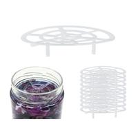 mikken 12 griglie in plastica Ø 70 mm per inserirsi, conservare, inscatolare e fermentare - adatto per barattoli con coperchio TO 82, alternativa ai pesi di peso
