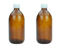 mikken 2 flaconi contagocce Bottiglie Medicinali 500 ml Bottiglie da laboratorio in vetro marrone