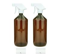 mikken 2 flaconi spray 1000 ml plastica PET marrone spruzzatore d'acqua, flacone spray per detergenti, piante, ecc