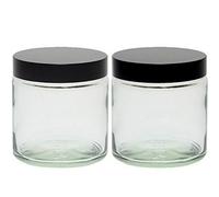 mikken 2 vasetti in vetro da 120 ml, con etichette