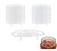 mikken 20 griglie in plastica, Ø 70 mm, peso di fermentazione, alternativa all'inscatolamento e alla fermentazione, adatte per barattoli con coperchio TO 82