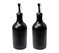 mikken Oliera, gres, Acciaio Inossidabile, Silicone, Nero, 2 x 500 ml