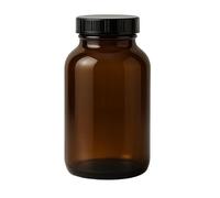 Mikken vetro marrone farmacista 1 x 1000 ml con tappo a vite, made in Germany, marrone