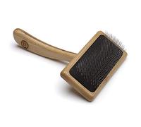 Mikki Spazzola Con Dentini Per Pelo Morto In Bambù, Per Pelo Medio/Lungo/Riccio, Per Cani E Gatti, Realizzato Con Bambù Sostenibile, Per Rimuovere Grovigli E Nodi Dal Pelo, Medio - 80 g