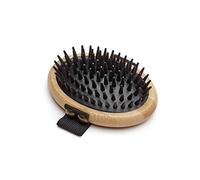 Mikki Spazzola Da Palmo Massaggiante Per La Muta, Per Pelo Corto E Medio, Per Cani E Gatti, Realizzato Con Bambù Sostenibile, Spazzola Per Toelettatura Delicata - 80 g