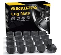 MIKKUPPA Dadi per ruote M12 x 1,5 SW19, 20 pezzi, neri, chiusi
