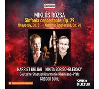 Harriet Krijgh; Nikita Boriso-Glebsky; Deutsche Staatsphilharmonie Rheinland-Pfalz; Gregor Buhl - Miklos Rozsa: Sinfonia Concertante, Op. 29; Rhapsody, Op. 3; Notturno Ungherese, Op. 28