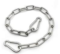 Mikmaytoo - Catena per Sedia Appesa, Catena in acciaio INOX resistente, per casa, altalena, animali domestici, campeggio, Amache, Pilates, Interni ed Esterni collare cane