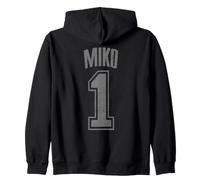Miko 1 Fan Sport Graphic Uomo Donna Felpa con Cappuccio