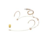 Mikofon - Microfono auricolare con doppio gancio auricolare, compatibile con il sistema wireless Sennheiser, trasmettitore bodypack ideale per lezioni, spettacoli dal vivo, teatro, chiesa, colore: