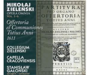 Mikolaj Zielenski Offertoria Et Communiones Totius Anni 1611, Complete (CD)