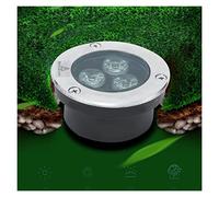 MIKOTR Faretti da Incasso per Esterni Bassi 3W Faretto Impermeabile a LED Ultra Sottile IP68 segnapasso Spessore 35mm per Giardini, Piscine, terrazzi(Colore:Bianco Caldo 3000K,Misurare:110-220V)
