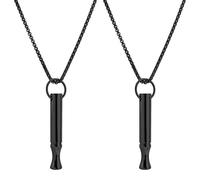 Mikovivi 2pz Collana con Catena di Respirazione, Collana Respirazione Consapevole per Alleviare l'Ansia Esercizio di Meditativa Sollievo Dall'Ansia per Uomini e Donne