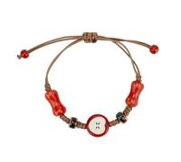 Mikovivi Apple - Braccialetto in ceramica da donna, regolabile, con corda, stile frutta, accessori estetici per donne e uomini
