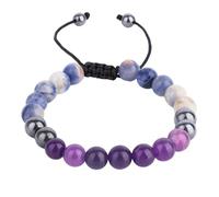 Mikovivi Bracciale Anti-Alcol, Braccialetti Smettere Bere Alcolici Regolabile Gioielli Perline la Sobrietà per Donne e Uomini Regali Alleviare Stress e Ansia