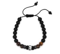 Mikovivi Bracciale con Croce per Uomo, Braccialetti Il 18° Compleanno Biglietti Bracciale con Croce Regolabile Braccialetti Pietra Occhio di Tigre per Uomo Ragazzo Figlio Nipote Fratello