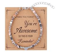 Mikovivi Braccialetti con Perline per Donne, Bracciale Turchese A Volte Dimentichi Quanto Sei Straordinaria Regali Gioielli Unici per Donne Mamma Moglie Colleghe Migliore Amica