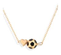 Mikovivi Collana Calcio per Donna, Collana con Ciondolo Pallone da Calcio Oro Gioiello Accessorio a Tema Sportivo per Giocatrici Tifose Allenatrici