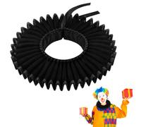 Mikovivi Gorgiera da Clown, Accessori Costume Clown (Nero)