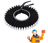Mikovivi Gorgiera da Clown, Accessori Costume Clown (Orlo Bianco)