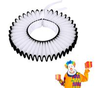 Mikovivi Gorgiera da Clown, Accessori Costume Clown (Orlo Nero)