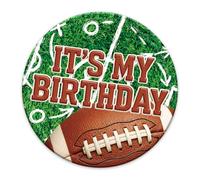 Mikovivi Spilla con Stemma di Compleanno a Tema Calcio, 5,8 cm Spilla "It's My Birthday" con Stemma di Calcio per Cappelli Magliette Zaini Regalo per Amanti Dello Sport