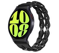 MiKoyi 20 mm Cinturino Compatibile con Samsung Galaxy Watch FE / 7/6 Classic / 6/5, Morbida Regolabili in Silicone Cinturino Sportivo per Garmin Approach S50 / Approach S44, Nero