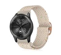 MiKoyi 20 mm Cinturino per Garmin Approach S50/Approach S44/Vivoactive 6/vivoactive 5/vívomove Trend/Venu Sq 2, Nylon Sportivo Intrecciato Cinturini di Ricambio per Garmin Forerunner 165, Stella 67#