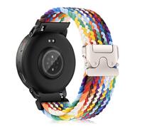 MiKoyi 22 mm Cinturino per Amazfit Active Max/T-Rex 3 Pro 48 mm/Balance 2/Bip 6/Balance/Bip 5/Unity/Cheetah, Nylon Sportivo Intrecciato Cinturini di Ricambio per Amazfit GTR 4, Arcobaleno