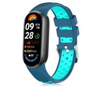MiKoyi Cinturino in Silicone Compatibile con Xiaomi Smart Band 10/9 / 8, Morbida Impermeabile Regolabili Cinturino per Xiaomi Smart Band 10/9 / 8, Blu