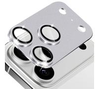 MiKoyi Pellicola Fotocamera per iPhone 17 Pro Max, Protezione Obiettivo della Vetro Temperato Protezione Fotocamera Telaio Alluminio per iPhone 17 Pro Max, Grigio Titanio