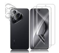 MiKoyi Pellicola Protettiva per Huawei Pura 70 Pro 5G, 【2 + 2 Pezzi】 TPU Screen Protection Copertura Completa Film Pellicola Fotocamera Durezza 9H Senza Bolle per Huawei Pura 70 Pro 5G