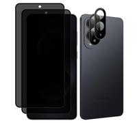 MiKoyi Privacy Vetro Temperato per Samsung Galaxy S25 Edge 5G, Anti Spy Pellicola Protettiva Protezione Schermo Protezione Obiettivo Fotocamera Anti-Graffio Durezza 9H per Samsung Galaxy S25 Edge 5G