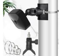Mikqky Staffa Regolabile Blink Outdoor, Supporto da Palo per Telecamere Blink, Blink Supporto per Telecamera a Parete Regolabile 360°, Flessibile Fotocamera Pole Staffa a Parete(4 Anelli in Acciaio)