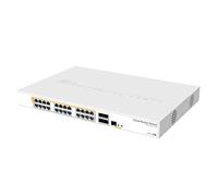 MikroTik 328-24P-4S+RM Cloud Router Switch, CRS328-24P-4S+RM (Cloud Router Switch 800 MHz CPU, 512MB RAM, 24xGigabit LAN (all Poe-out), 4xSFP+ Cages, RouterOS L)