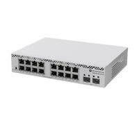 MikroTik Cloud Smart Switch CSS318-16G-2S+IN with 16 x Gigabit Ethernet ports, 2 x SFP+ cages, SwOS, desktop case, PSU