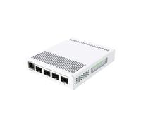 Switch Mikrotik CRS305-1G-4S+IN CRS305-1G-4S+IN 1x 10/100/1000 4x SFP+ 82 Gbps 12 - 57 V (DC jack and PoE in), 2 DC jack for redundancy,