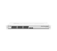 Mikrotik CSS326-24G-2S+RM switch di rete Gestito Gigabit Ethernet (10/100/1000) Supporto Power over Ethernet (PoE) 1U Bianco