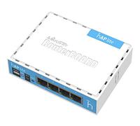 Mikrotik hAP lite Internal White WLAN access point - WLAN access points (10,100 Mbit/s, 32 MB, QCA9531 650MHz, 1.5 dBi, 3 W, White)